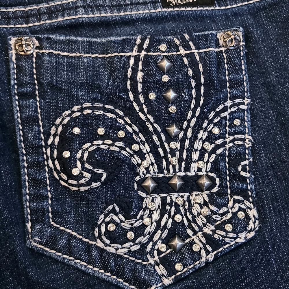 Miss Me Denim Dark Wash Bootcut Jeans Womens W32/L31